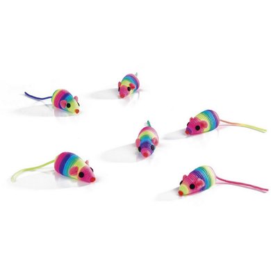 Beeztees Toy Mice Rainbow 5cm