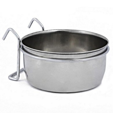 Beeztees Coop-cup Stainless with Hooks 12,5cm 0,6L