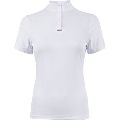 Cavallo T-shirt de Concours Caval Halfzip Blanc