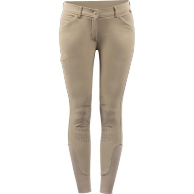 Cavallo Breeches Dristy Grip Mobile Knee-grip, Functional Bonded Softshell Women Almond