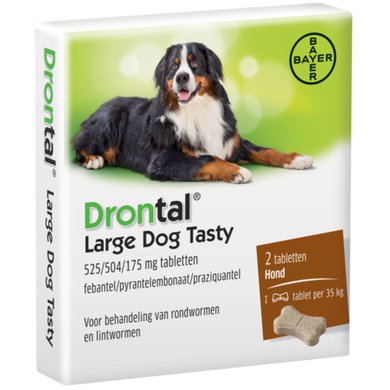 Drontal Dog Tasty Ontwormingstablet Grote Hond 2tabl