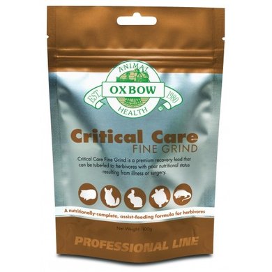 Oxbow Animal Health Critical Care Fine Grind Petits Animaux Domestiques 100g