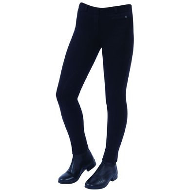 Dublin Breeches Kidss Supa Fit Pull On Knee Patch Black
