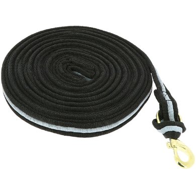 Norton Lunging Side Rope Stuffed Black - Grey 8m
