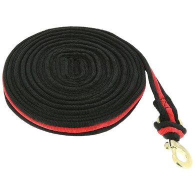 Norton Lunging Side Rope Stuffed Black/Red 8m