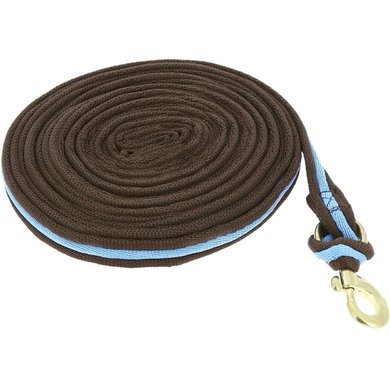 Norton Lunging Side Rope Stuffed Choco/Light Blue 8m