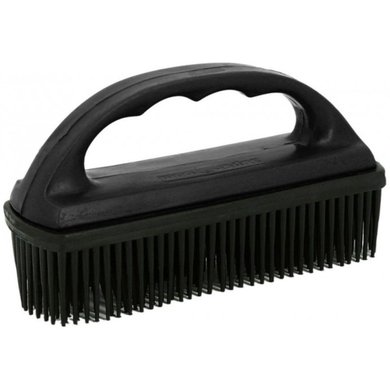 Hippotonic Rubber Brush for Pads and Rugs Black