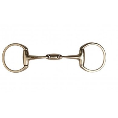 Metalab Eggbut Snaffle Double Jointed Cyprium 14mm Solid