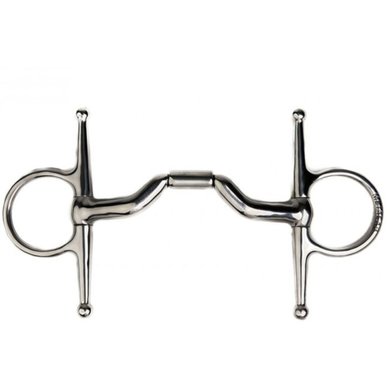 Metalab Full Cheek Snaffle Elite 14mm Curved Mouthpiece