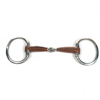 Metalab Eggbut Snaffle Jointed Leather 13,5cm