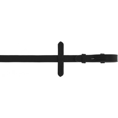 Norton Teugels Rubber 16mm Zwarte Gespen Zwart