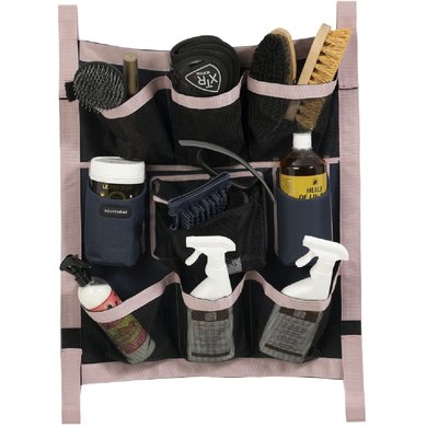 EQUITHÈME Stable Organiser Navy/Pink 58x64cm