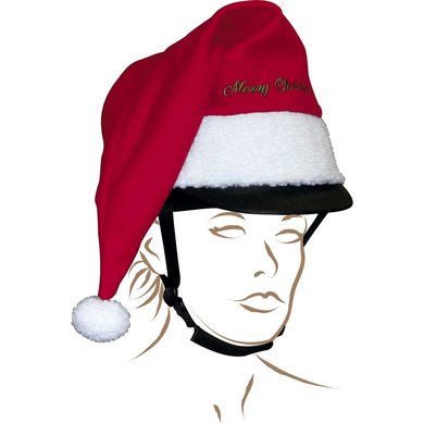 EQUITHÈME Santa Hat for Cap Red One Size