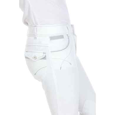 EQUITHÈME Pantalon d'Équitation Léa Enfants Blanc