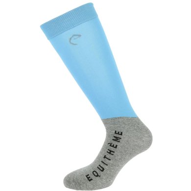 EQUITHÈME Socks Compet Bright Blue/Light Gray