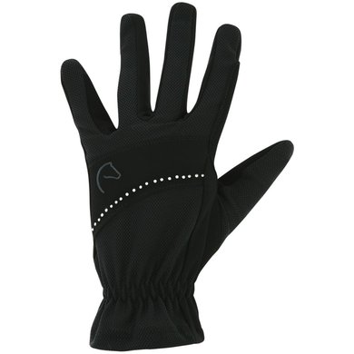 EQUITHÈME Riding Gloves Strass Black