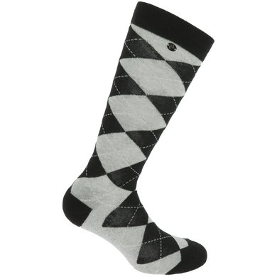 EQUITHÈME Socks Argyle Lurex Grey-Black 39-41