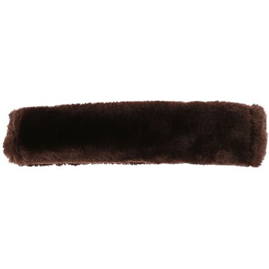 EQUITHÈME Fur Padded Nose Band Teddy Brown Full