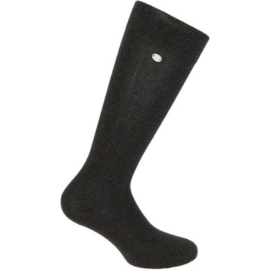 EQUITHÈME Socks Lurex Black/Rosegold