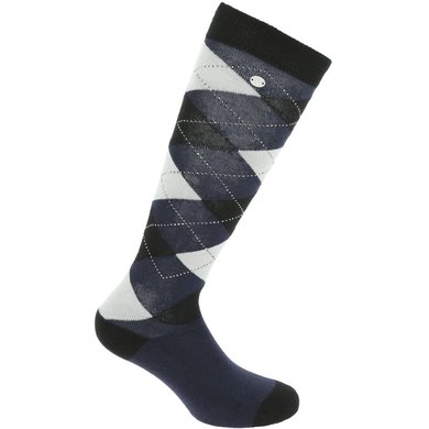 EQUITHÈME Socks Girly Navy Blue/Light Blue