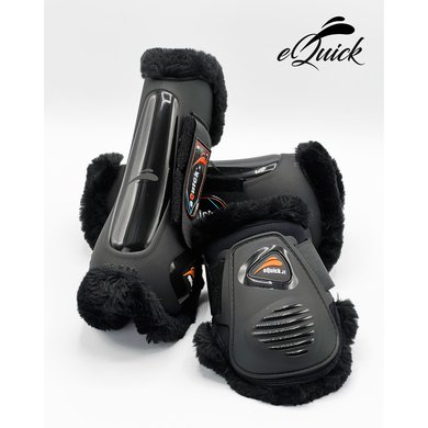eQuick Protège-Boulets eLight Velcro Panther Noir