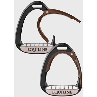 Equiline Safety Stirrups X-Cel Jumping Brown Adult