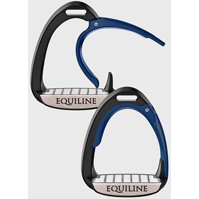 Equiline Safety Stirrups X-Cel Jumping Navy Blauw Adult
