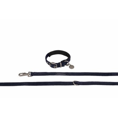 Eskadron Collar and Leash Classic Sports Cord Navy S