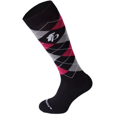 Fair Play Socks Rhombuses Black/Fuchsia S