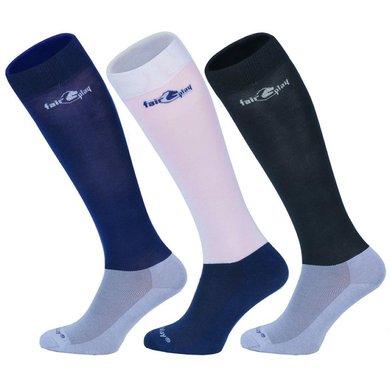 Fair Play Socks Misty 3-pack Navy/Light Grey/Black
