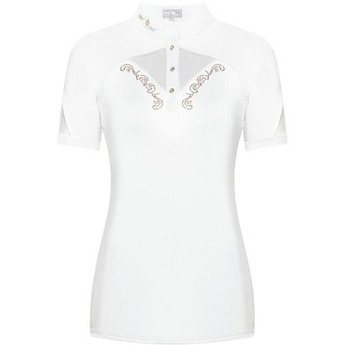 Fair Play Competition Shirt Cathrine Rosegold Short Sleeve White