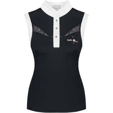 Fair Play Competition Shirt Cecile Rosegold Sleeveless Black