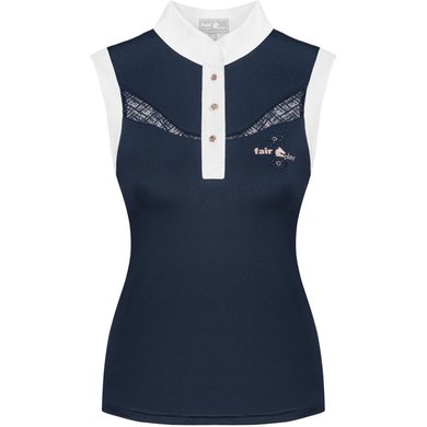 Fair Play Competition Shirt Cecile Rosegold Sleeveless Navy