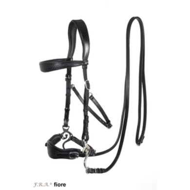 F.R.A. Bitless Bridle Fiore with Cheeks Havana