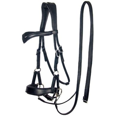 F.R.A. Bit-less Bridle Aruba Side Pull Softleather Reins Brown