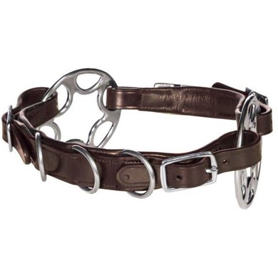 F.R.A. Noseband Caval Cavemore Leather with Cheeks Havana