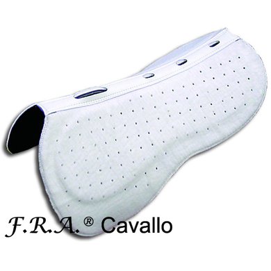 F.R.A. Cavallo Horse & Rider Pad TSP609 Wedge General Purpose White One Size