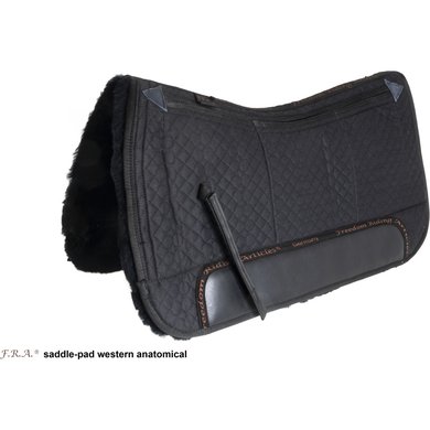 F.R.A. Westernpad De Luxe Extra Full Fur 3 Pockets with Inlays Black