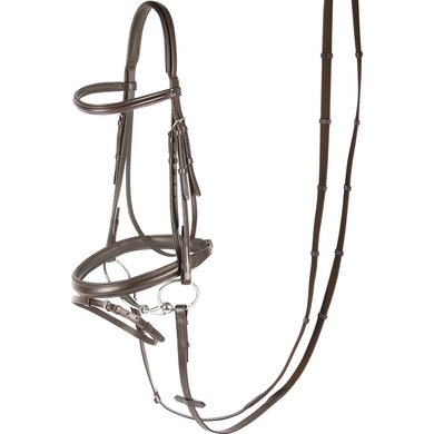 Harry's Horse Bridle Luxury Combined Noseband Brown