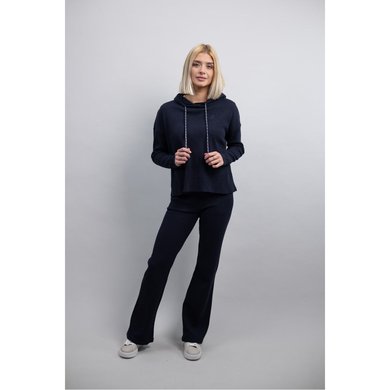 Harcour Pull col Hoodie Swilly Femme Marine