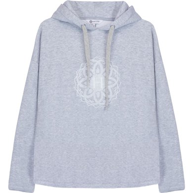 Harcour Pull col Hoodie Swity Gris Mélangé