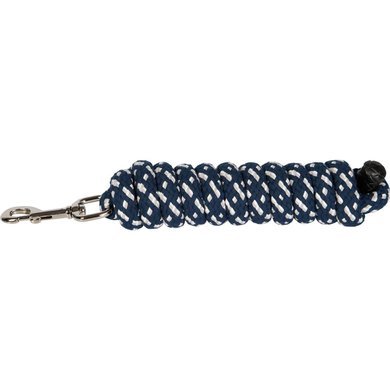 Harry's Horse Lead Rope Mounty Silver Carabiner Navy 2m
