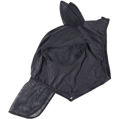 Harry's Horse Fly Mask SkinFit with Ears and Nose Black