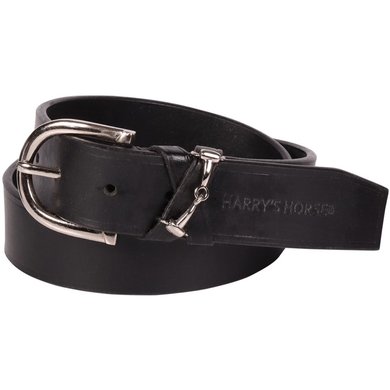 Harry's Horse Belt Bit Leather Black/Silver