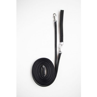 HB Showtime Draw Reins Soft Leather Black Full