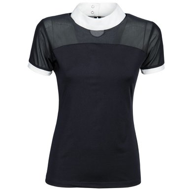 Harrys Horse Competition Shirt Mesh Top Navy