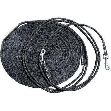 Harrys Horse Double Lunging Draw Reins Black