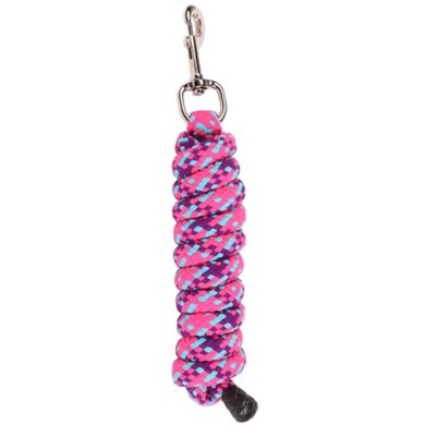 Harry's Horse Corde pour Licol Mounty Musketon Zilver 2m Fuchsia/Violet/Turquoise