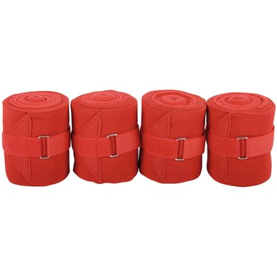 Harry's Horse Bandages Elastic with Fleece Red