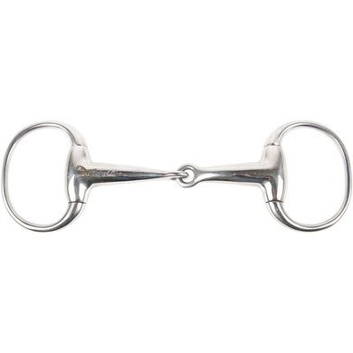Harrys Horse Eggbut Snaffle Solid Mouthpiece RVS